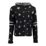 Long Sleeve Hacci Star with Two Athletic Stripes on Sleeves - Denny's