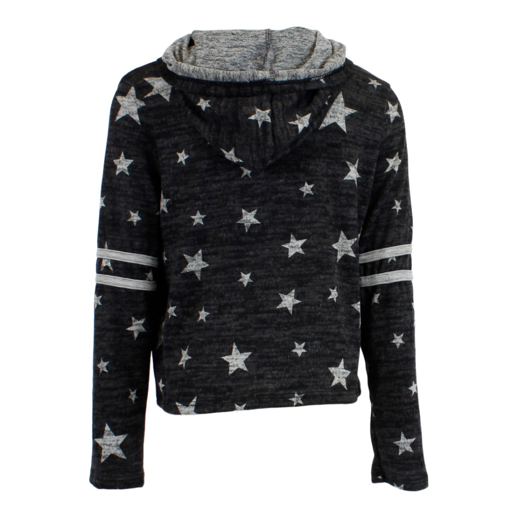 Long Sleeve Hacci Star with Two Athletic Stripes on Sleeves - Denny's