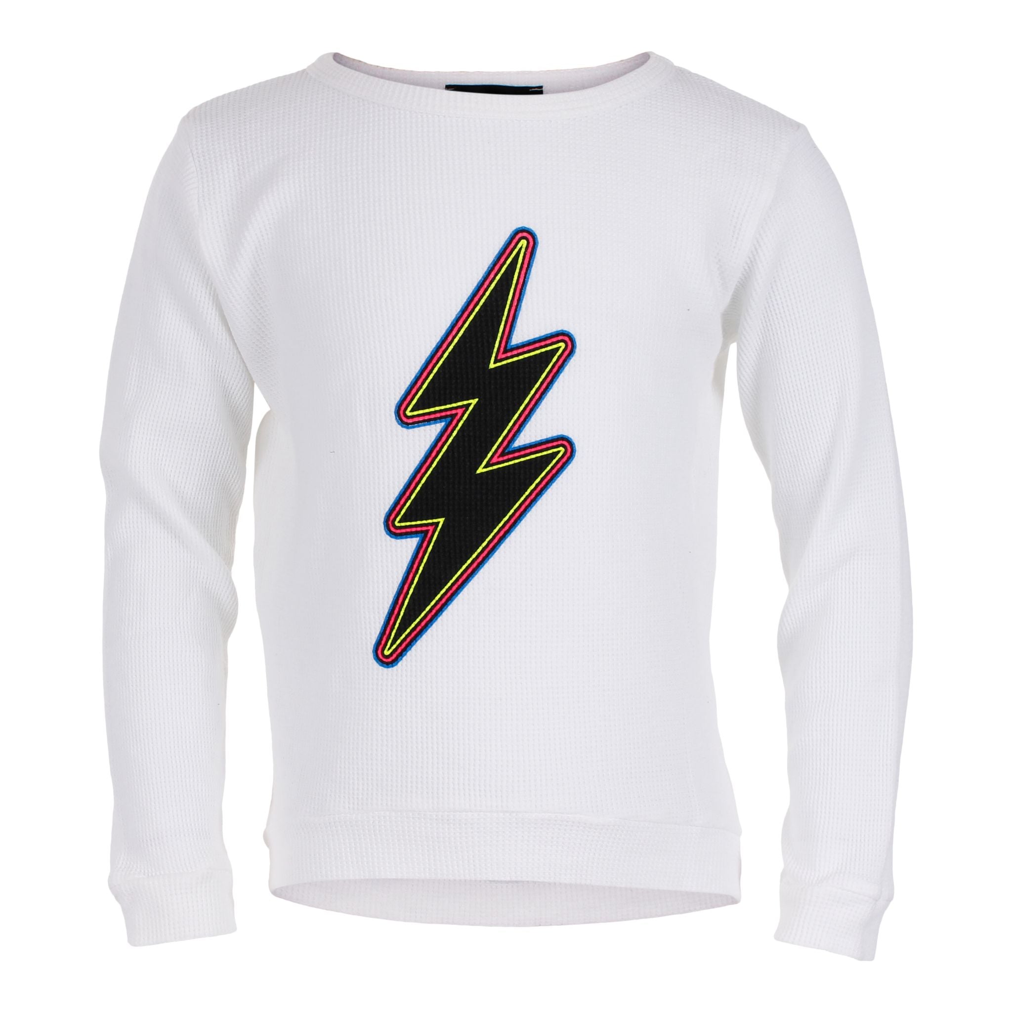 Long Sleeve Hi Lo Thermal with Neon Bolt - Denny's