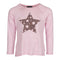 Long Sleeve Top with Glitter Star - Denny's