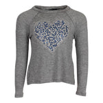 Long Sleeve Top with Heart Stones - Denny's
