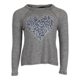 Long Sleeve Top with Heart Stones - Denny's