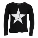 Long Sleeve Top with White Star - Denny's