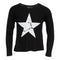 Long Sleeve Top with White Star - Denny's