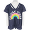 Short Sleeve Clavicle Tee with Friday Vibes - Denny's