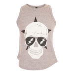 RACERBACK TANK WITH STAR SKULL - Denny's