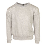 Destructed Long Sleeve Banded Bottom Top - Denny's