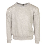 Destructed Long Sleeve Banded Bottom Top - Denny's