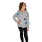 Long Sleeve Banded Top with Foil Stars - Denny's