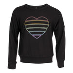 Long Sleeve Banded Top with Neon Light Heart - Denny's
