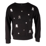 Long Sleeve Banded Top with Skulls & Stars - Denny's