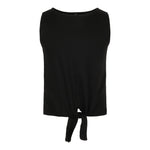 Tie Front Ribbed Tank Top - Denny's