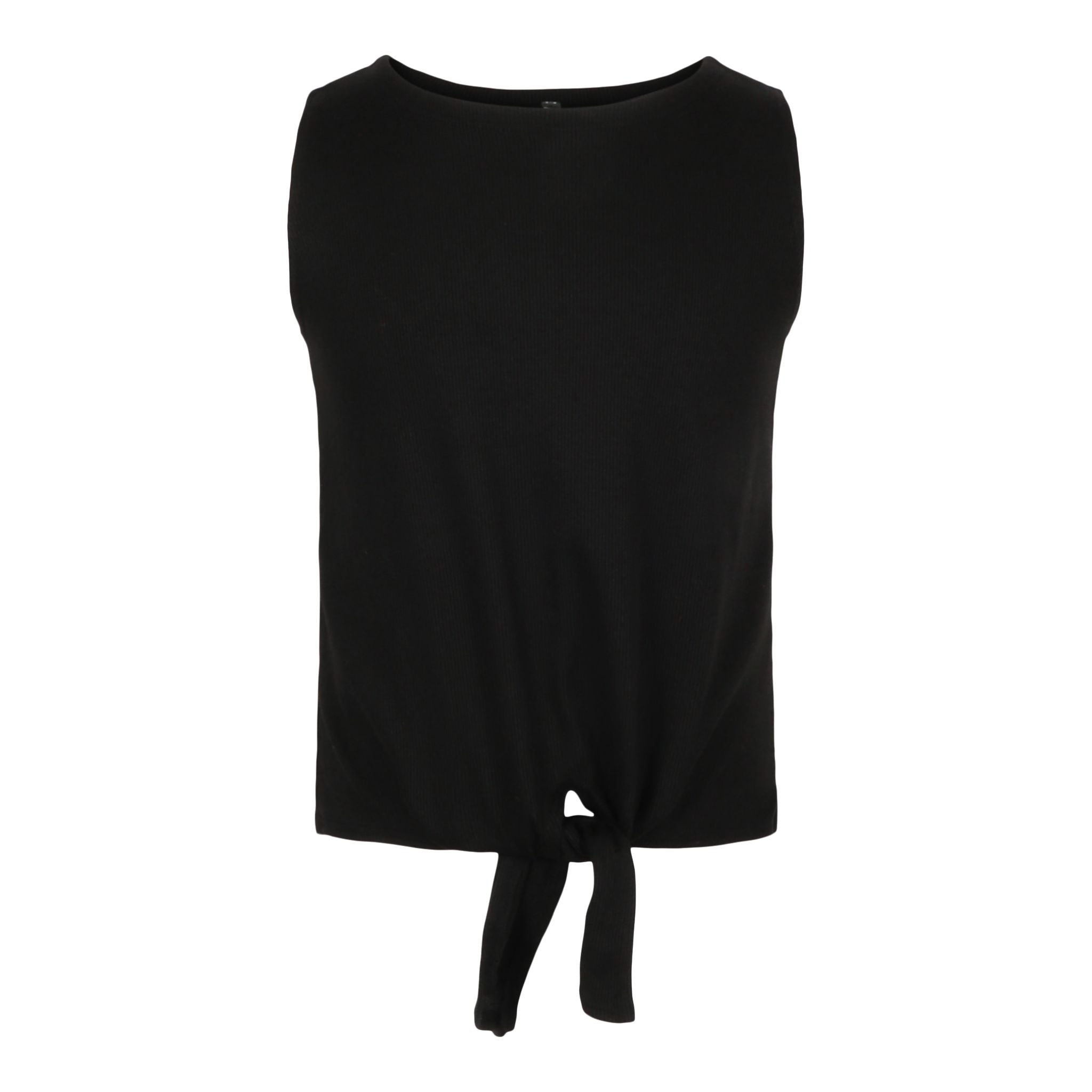 Tie Front Ribbed Tank Top - Denny's