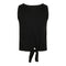 Tie Front Ribbed Tank Top - Denny's