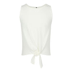 Tie Front Ribbed Tank Top - Denny's