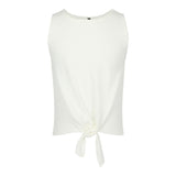 Tie Front Ribbed Tank Top - Denny's