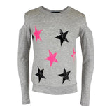 Long Sleeve Cold Shoulder with Stars - Denny's