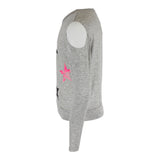 Long Sleeve Cold Shoulder Top with Stars - Denny's