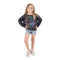Long Sleeve French Terry Crop with Ombre Smiley - Denny's