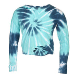 Tie Dye Long Sleeve Cut Top - Denny's