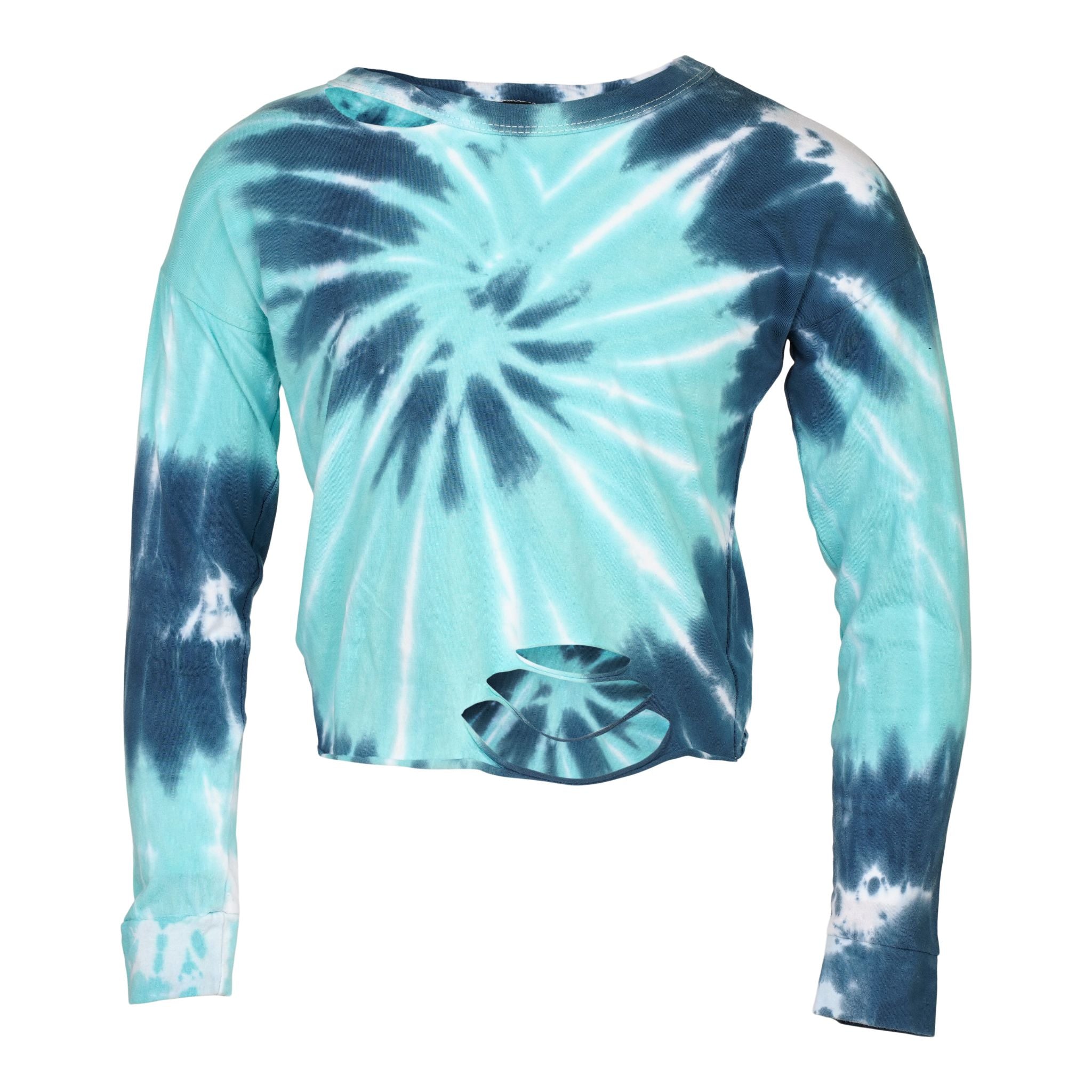 Tie Dye Long Sleeve Cut Top - Denny's
