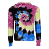 Long Sleeve Tie Dye Thermal Hoodie - Denny's