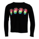 Long Sleeve Top with Ombre Lips - Denny's