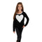 Long Sleeve Tie Front Ringer with White Heart - Denny's