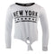 Long Sleeve Tie Front Top with New York - Denny's