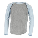 Long Sleeve Ruffle Baseball Tee - Denny's