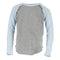 Long Sleeve Ruffle Baseball Tee - Denny's
