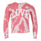 Long Sleeve Tie Dye Pink Crush Love - Denny's