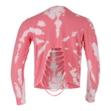 Long Sleeve Tie Dye Pink Crush Love - Denny's