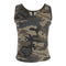 Camo Cropped Tank with Cut Neck - Denny's