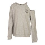 Cut Shoulder Sweatshirt - Denny's