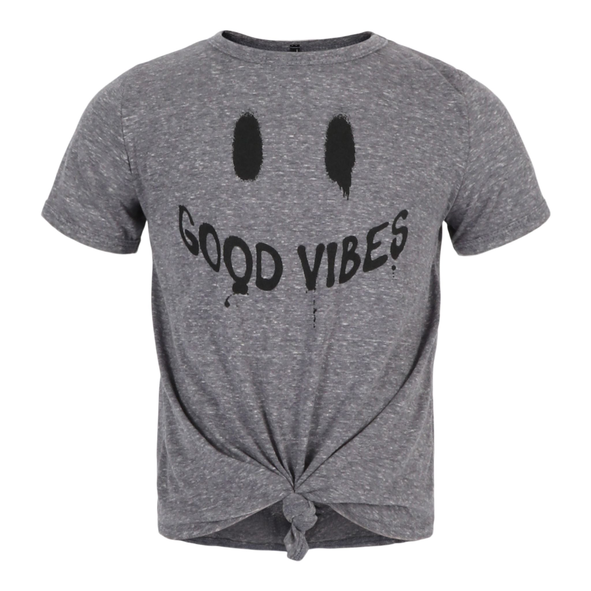Good Vibes Tie Bottom Tee - Denny's