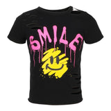 Drippy Smile Desctruction Tee - Denny's