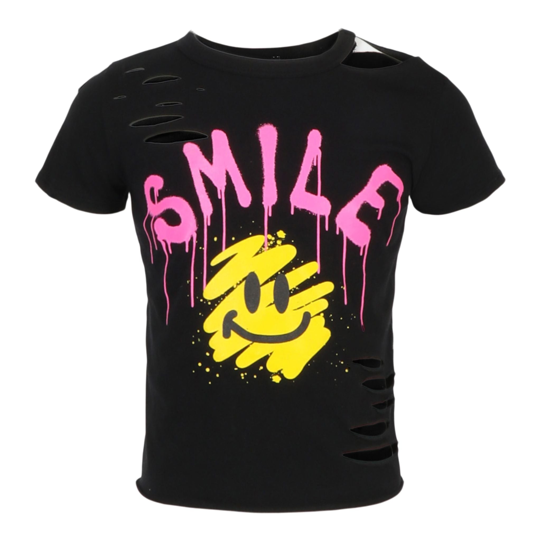 Drippy Smile Desctruction Tee - Denny's