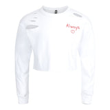 Love Yourself Crop Sweatshirt - Denny's