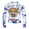 Cold Shoulder Wild Tiger Tie Dye Shirt - Denny's