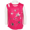 Clavical Cut Out Tank With Foil Stars - Denny's