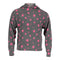 Long Sleeve Charcoal Hoody with Pink Stars - Denny's