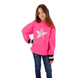 Hoody with Silver Distressed Star - Denny's