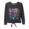 Love Tie Front Top - Denny's