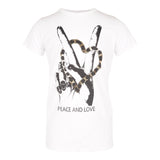 Short Sleeve Tee w Foil Peace n Love - Denny's