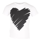 SHORT SLEEVE TEE SCRIBBLE BLK HRT - Denny's
