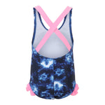 Pink Trim 1pc Swimsuit - Denny's