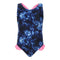 Pink Trim 1pc Swimsuit - Denny's
