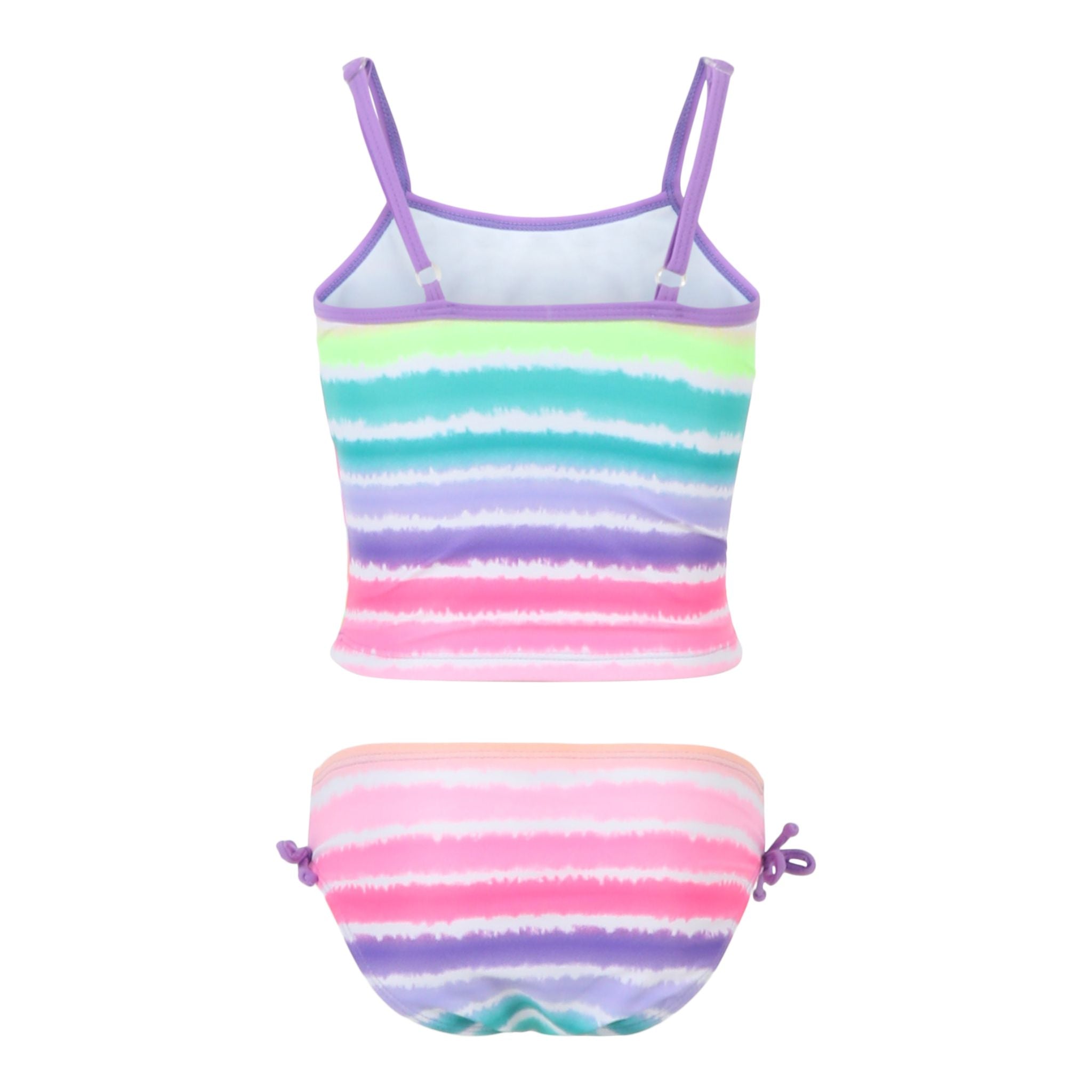 2pc Stripe Tie Dye Tankini - Denny's