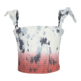 Marine Smock Ruffle Sleeve Top - Denny's